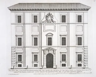 ローマのパラッツォディローマからのパラッツォデルコレジオデプロパガンダフィデ、パートII、1670年代